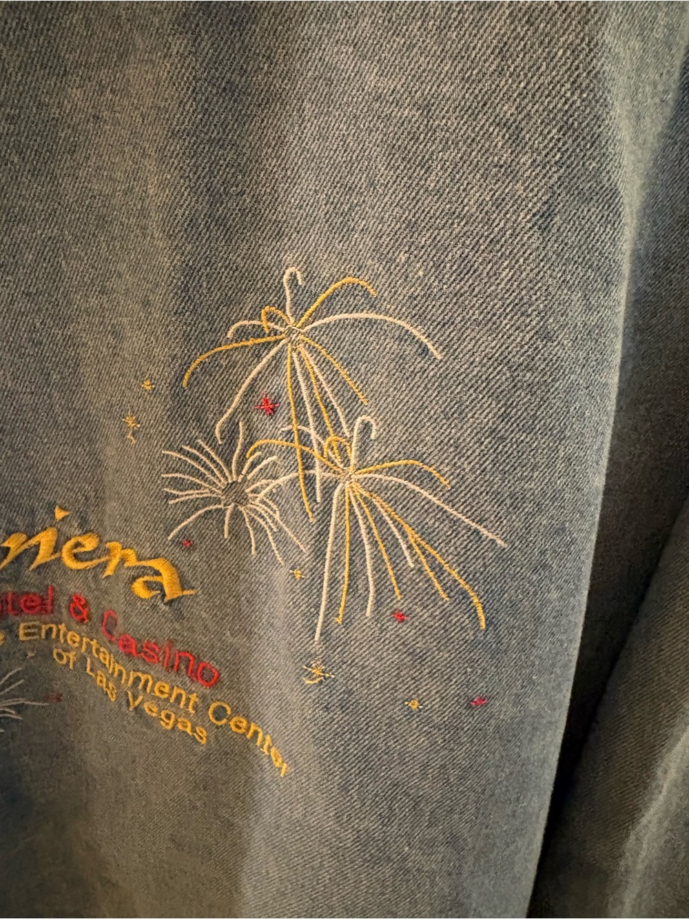 Vintage Vegas Riviera Casino Denim Jacket - Picture 9 of 16